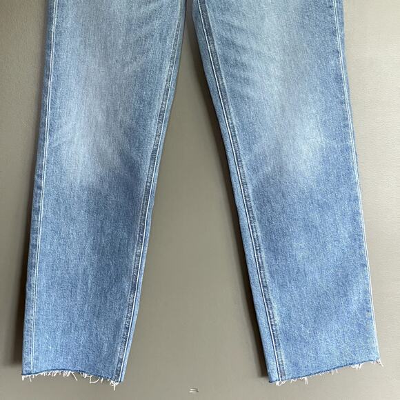 NWOT FRANK & EILEEN MONAGHAN Mom Jean Size 25 Blue Denim High Waist Straight Leg - Picture 8 of 16